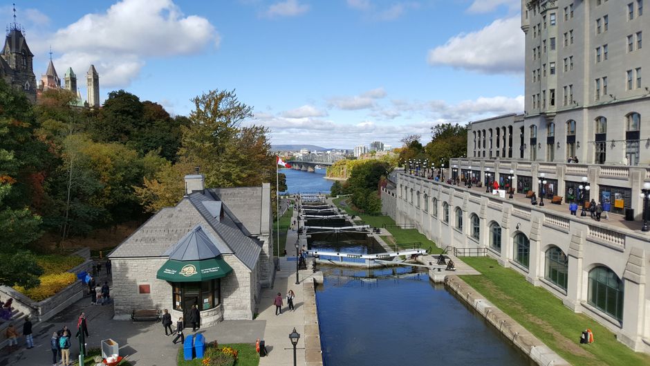 Rideau Canal in Smiths Falls Ontario